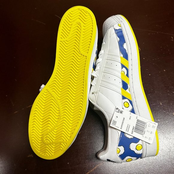 Adidas Mens White Superstar Philip Colbert X Superstar GX7997 Sneaker Shoes 12.5